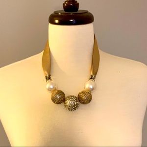 COPY - Gold bauble necklace. Approximately 18” le…